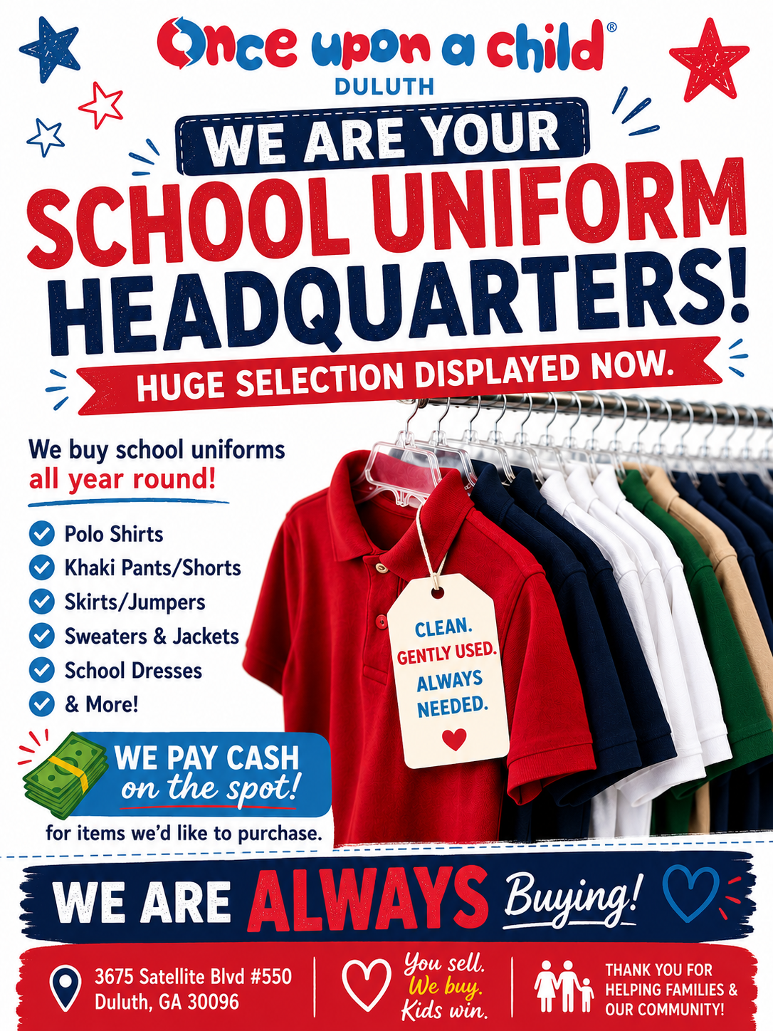 We have uniforms